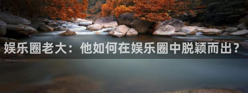 天辰娱乐体育游戏：娱乐圈老大：他如何在娱乐圈中脱颖而出？