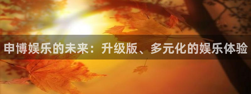 天辰娱乐3注册：申博娱乐的未来：升级版、多元化的娱乐体验
